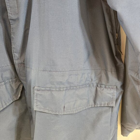 Vintage Taiga Jacket Mens Medium Blue Hooded - Picture 4 of 11